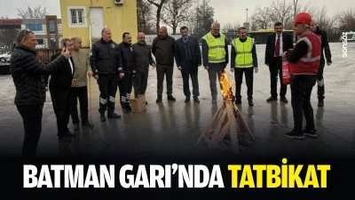 Batman Garı&rsquo;nda tatbikat