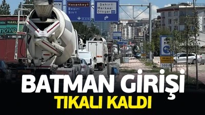 Batman girişi tıkalı kaldı
