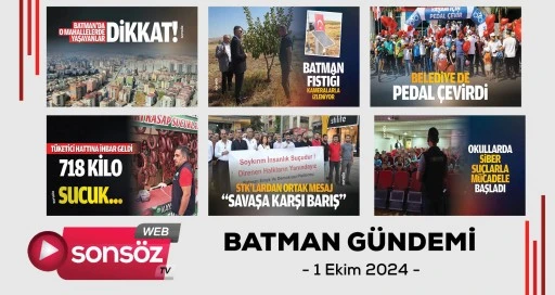 Batman G&uuml;ndemi 1 Ekim 2024