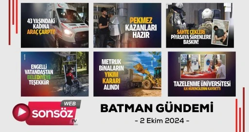 Batman G&uuml;ndemi 2 Ekim 2024