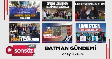 Batman G&uuml;ndemi 27 Eyl&uuml;l 2024