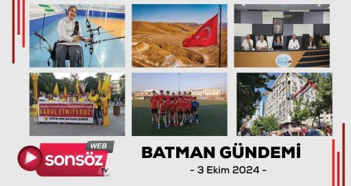 Batman G&uuml;ndemi 3 Ekim 2024