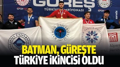 Batman, g&uuml;reşte T&uuml;rkiye ikincisi oldu
