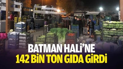 Batman Hali&rsquo;ne 142 bin ton gıda girdi