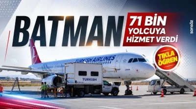 Batman Havalimanı, 71 Bin yolcuya hizmet verdi