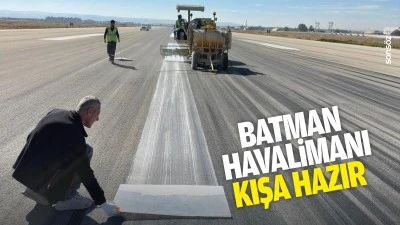 Batman Havalimanı kışa hazır
