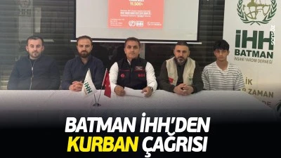 Batman İHH&rsquo;den kurban &ccedil;ağrısı