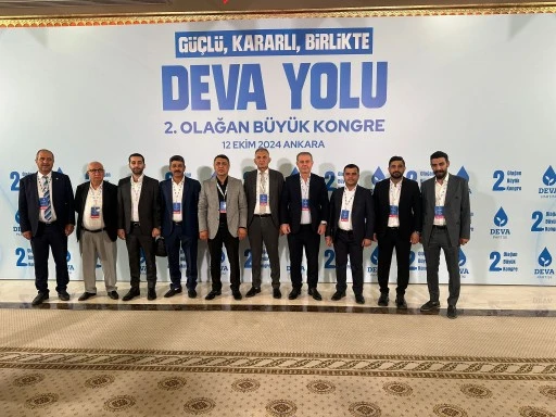 Batman İl Başkanı, b&uuml;y&uuml;k kongreye katıldı