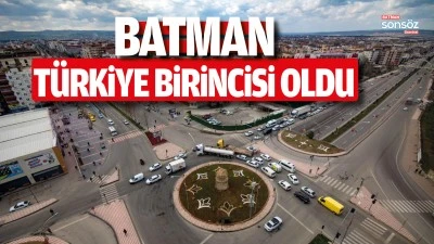 Batman İl M&uuml;d&uuml;rl&uuml;ğ&uuml;, ikinci kez T&uuml;rkiye Birincisi