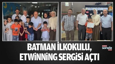 Batman İlkokulu, eTwinning sergisi a&ccedil;tı