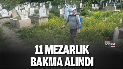 Batman&rsquo;ın 11 mezarlığı bakma alındı