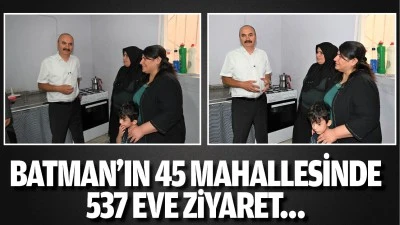 Batman&rsquo;ın 45 mahallesinde 537 eve ziyaret&hellip;