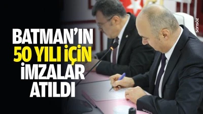 Batman&rsquo;ın 50 yılı i&ccedil;in imzalar atıldı