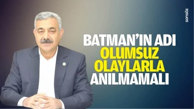 Batman&rsquo;ın adı, olumsuz olaylarla anılmamalı