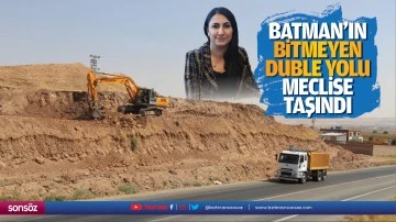 Batman&rsquo;ın bitmeyen duble yolu, meclise taşındı