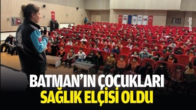 Batman&rsquo;ın &ccedil;ocukları sağlık el&ccedil;isi oldu