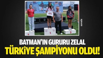 Batman&rsquo;ın gururu Zelal, T&uuml;rkiye şampiyonu oldu!