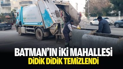 Batman&rsquo;ın iki mahallesi didik didik temizlendi