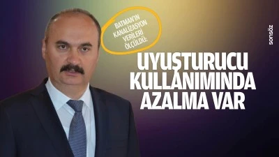 Batman&rsquo;ın kanalizasyon verileri &ouml;l&ccedil;&uuml;ld&uuml;: Uyuşturucu kullanımında azalma var