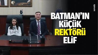 Batman&rsquo;ın k&uuml;&ccedil;&uuml;k rekt&ouml;r&uuml; Elif&hellip;