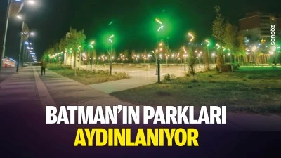 Batman&rsquo;ın parkları aydınlanıyor