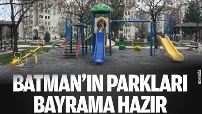 Batman&rsquo;ın parkları bayrama hazır