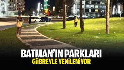 Batman&rsquo;ın parkları g&uuml;breyle yenileniyor