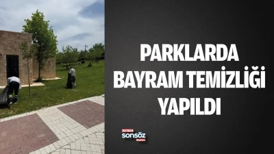 Batman&rsquo;ın parklarında bayram temizliği yapıldı