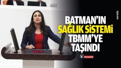 Batman&rsquo;ın sağlık sistemi TBMM&rsquo;ye taşındı