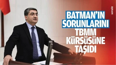 Batman&rsquo;ın sorunlarını TBMM k&uuml;rs&uuml;s&uuml;ne taşıdı