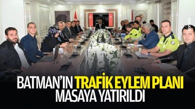 Batman&rsquo;ın Trafik Eylem Planı, masaya yatırıldı
