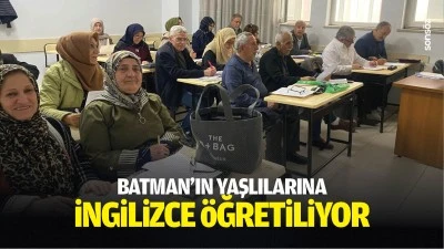Batman&rsquo;ın yaşlılarına İngilizce &ouml;ğretiliyor