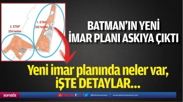 Batman&rsquo;ın yeni imar planı askıya &ccedil;ıktı