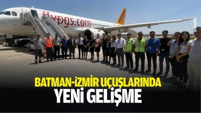 Batman-İzmir u&ccedil;uşlarında yeni gelişme
