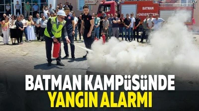 Batman Kamp&uuml;s&uuml;nde yangın alarmı