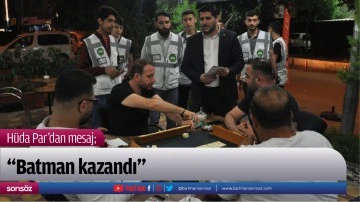 &ldquo;Batman kazandı&rdquo;