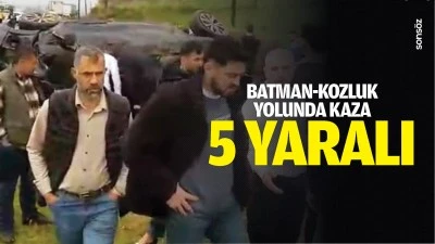 Batman-Kozluk yolunda kaza: 5 yaralı