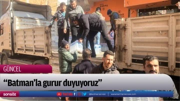 &ldquo;Batman&rsquo;la gurur duyuyoruz&rdquo;