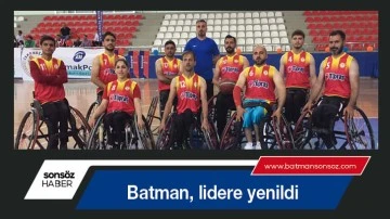 Batman, lidere yenildi