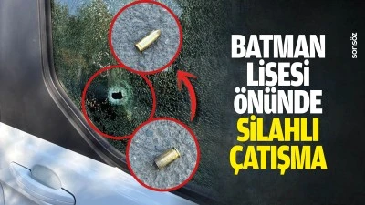 Batman Lisesi &ouml;n&uuml;nde silahlı &ccedil;atışma