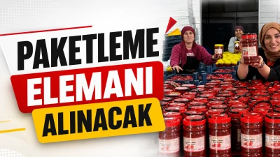 Paketleme elemanı alınacak