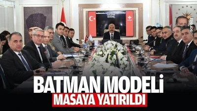 Batman Modeli, masaya yatırıldı