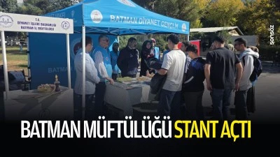 Batman M&uuml;ft&uuml;l&uuml;ğ&uuml; stant a&ccedil;tı