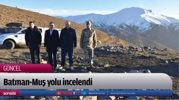 Batman-Muş yolu incelendi