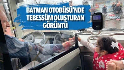 Batman Otob&uuml;s&uuml;&rsquo;nde tebess&uuml;m oluşturan g&ouml;r&uuml;nt&uuml;
