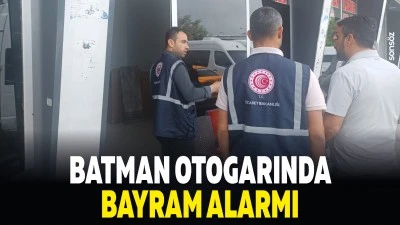 Batman otogarında bayram alarmı