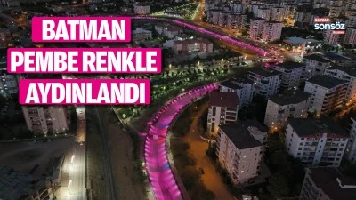 Batman pembe renkle aydınlandı