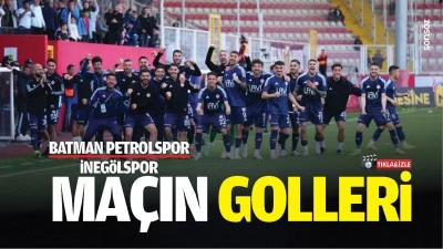 Batman Petrolspor &ndash; İneg&ouml;lspor ma&ccedil;ının golleri