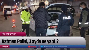 Batman Polisi, 3 ayda ne yaptı?