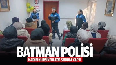 Batman Polisi, kadın kursiyerlere sunum yaptı
